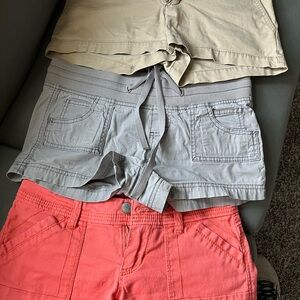 Set of 3 shorts, Size 3/ Juniors, all 3 sold together.